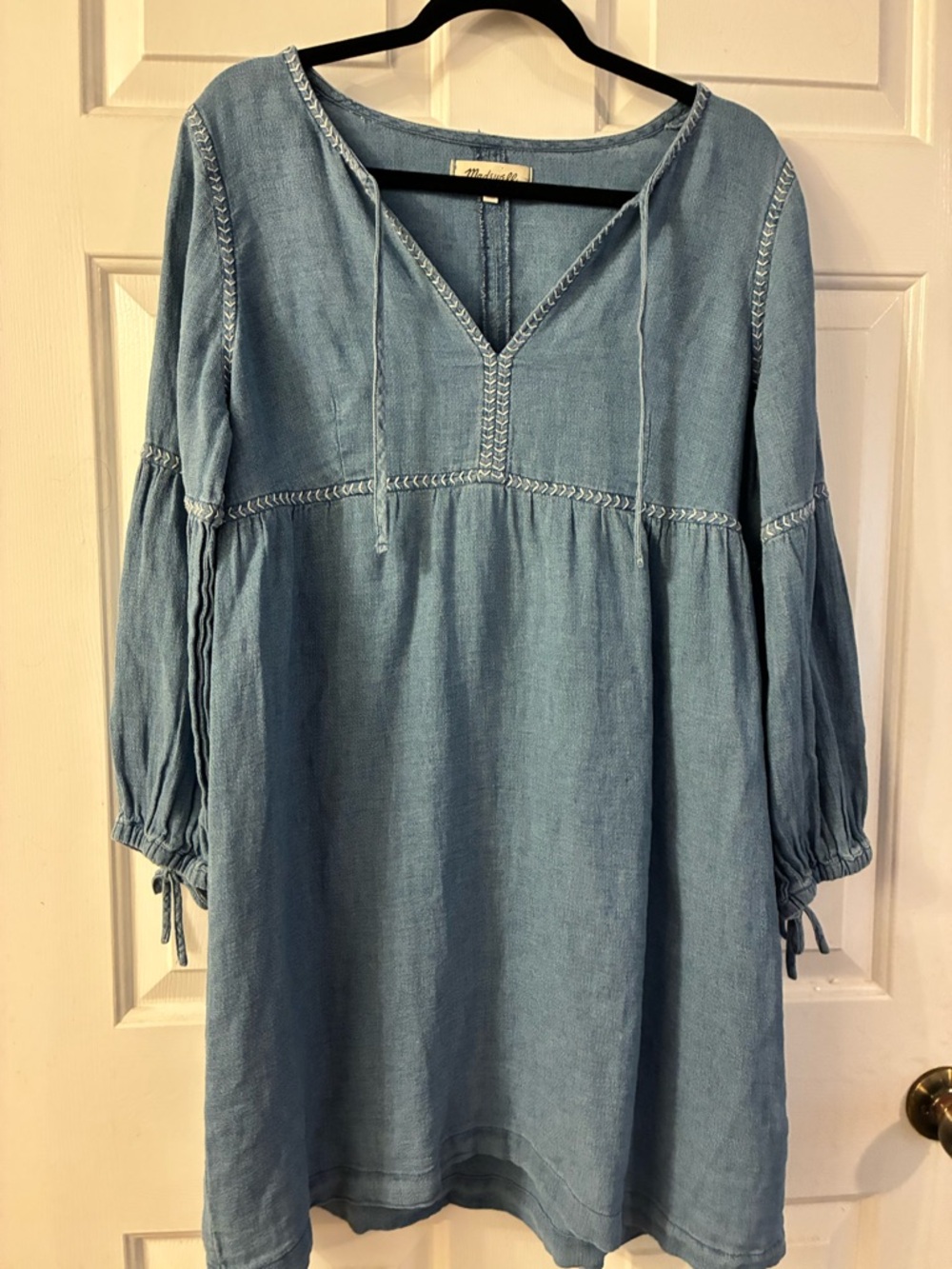 Madewell Light Blue Denim Tunic Dress